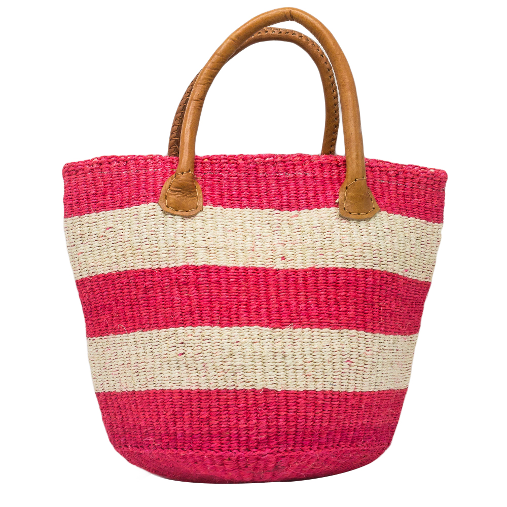 Urembo Sokoni Bicolor Handwoven Basket - Chicamod Shop